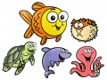 Poly Ocean Friends, Set of 5