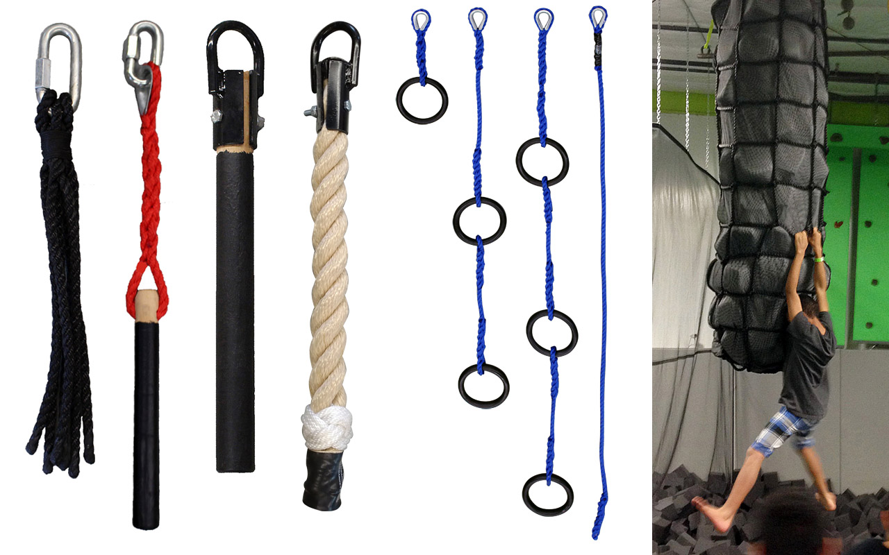 Ninja Rope Grabs and cargo net bags