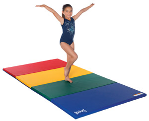 Tumbling Panel Mats with girl